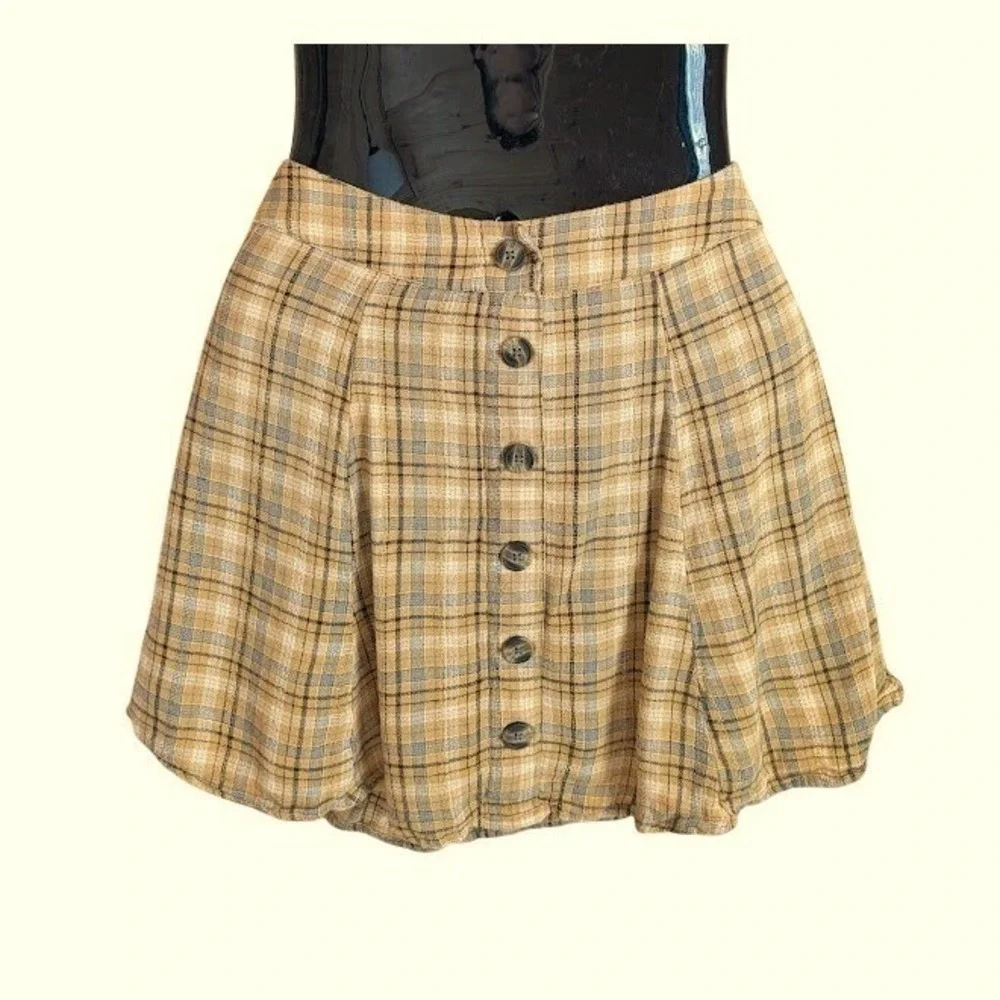 American Eagle Plaid Mini Skirt M Dark Academia Preppy Schoolgirl Indie Twee